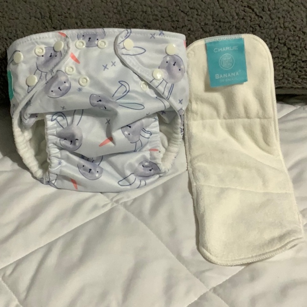 Pamper’s Pure Hybrid Diaper Cover + Charlie Banana Insert NWOT